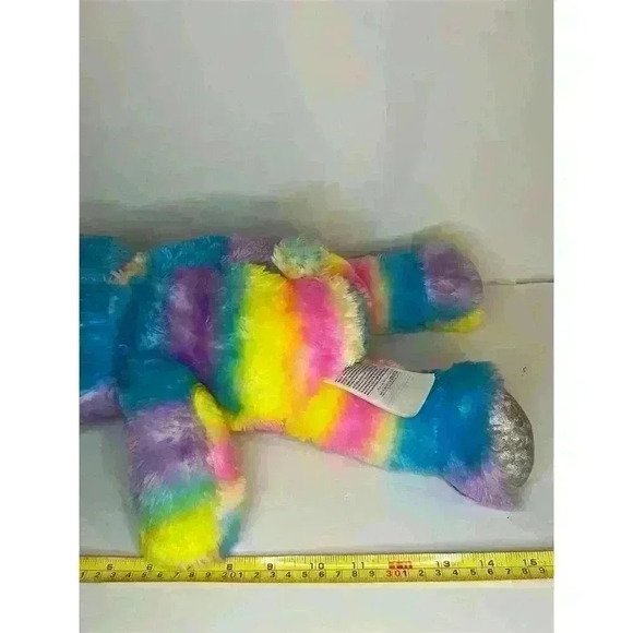 Build-A-Bear Workshop Rainbow Teddy Bear Plush 16" Multicolor - Picture 3 of 7